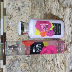 Bath & Body Works Mad about you lotion and mist set.